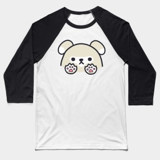 cute kawaii light grey dog Baseball T-Shirt